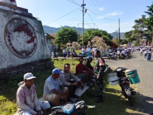 Babinsa dan Babinkamtibmas Gelar Komsos dan Pamwil, Warga Kelurahan Bokasape Antusias