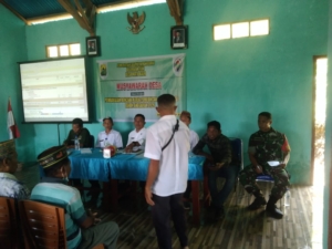 babinsa Sertu Kuslana Hadiri RKPDES dan Rembuk Stunting 2026 di Watu Baur