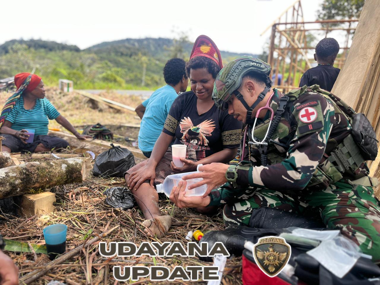 Free Medical Care Satgas Yonif 743/PSY, Sentuhan Kesehatan untuk Masyarakat Pegunungan Papua