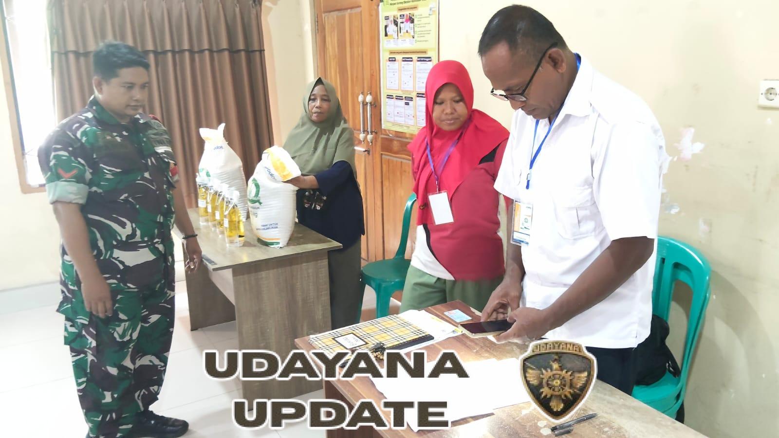 Babinsa Bukit Damai Dampingi Penyaluran Bantuan Beras dan Minyak Goreng Bulog untuk Warga Alokasi Oktober–November 2025