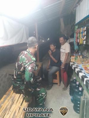 Piket Koramil 1628-04/Poto Tano Gelar Patroli Malam, Tegaskan Pentingnya Keamanan Lingkungan
