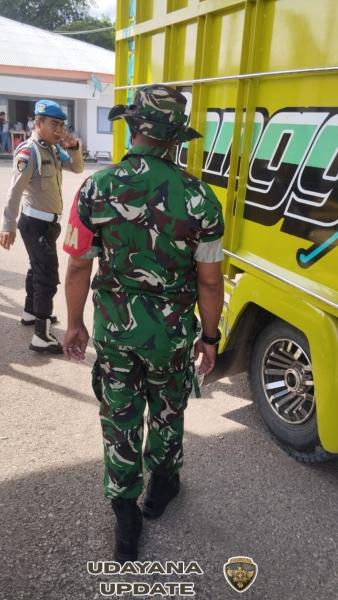 Babinsa Serda Ismail Rahadat Laksanakan Pengamanan Kapal Garda Maritim 3 di Pelabuhan ASDP Pantai Baru