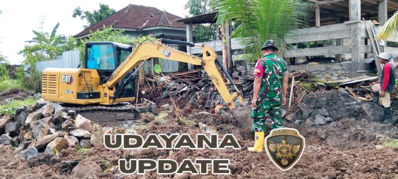 Anggota Kodim 1620/Loteng Kawal Pembangunan Koperasi Merah Putih Di Lombok Tengah