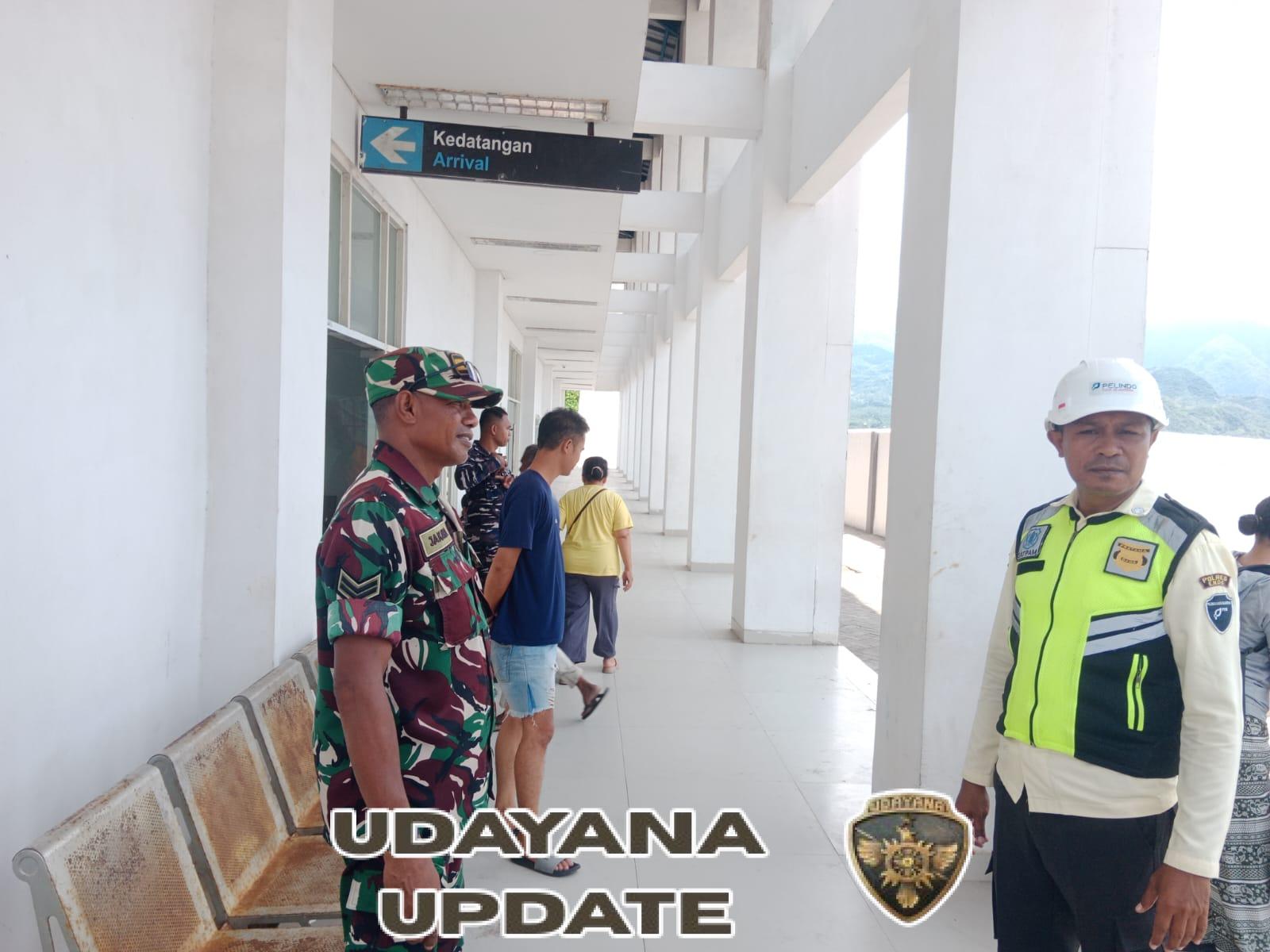 Babinsa Kodim 1602/Ende Kawal Kedatangan KM Lawit di Pelabuhan IPPI dengan Aman