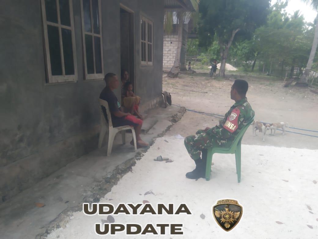 Babinsa Koptu Edy Mollo Gelar Monitoring dan Komsos di Desa Oetutulu