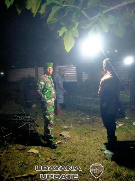 Piket Koramil 1628-05/Jereweh Gelar Patroli Malam Jaga Kondusivitas Wilayah