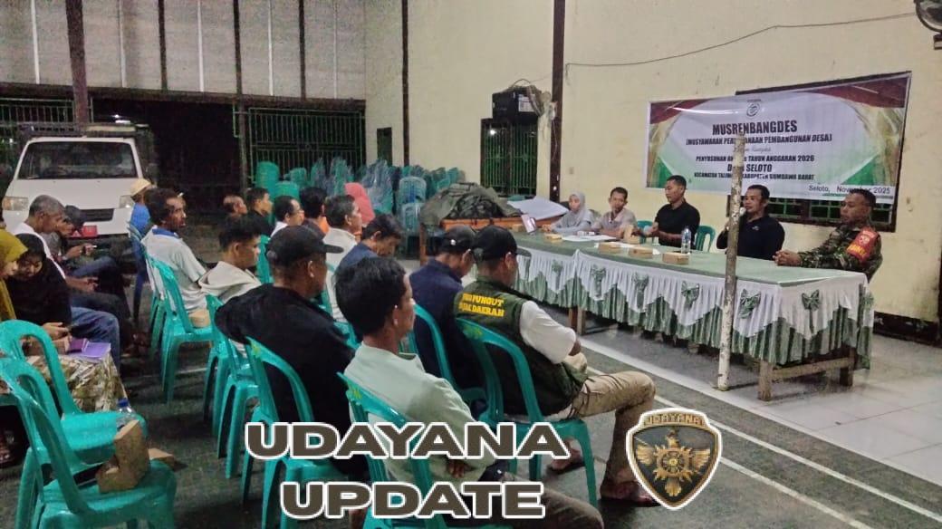 Babinsa Desa Seloto Hadiri Musrenbangdes, Kawal Penyusunan Rencana Pembangunan Desa