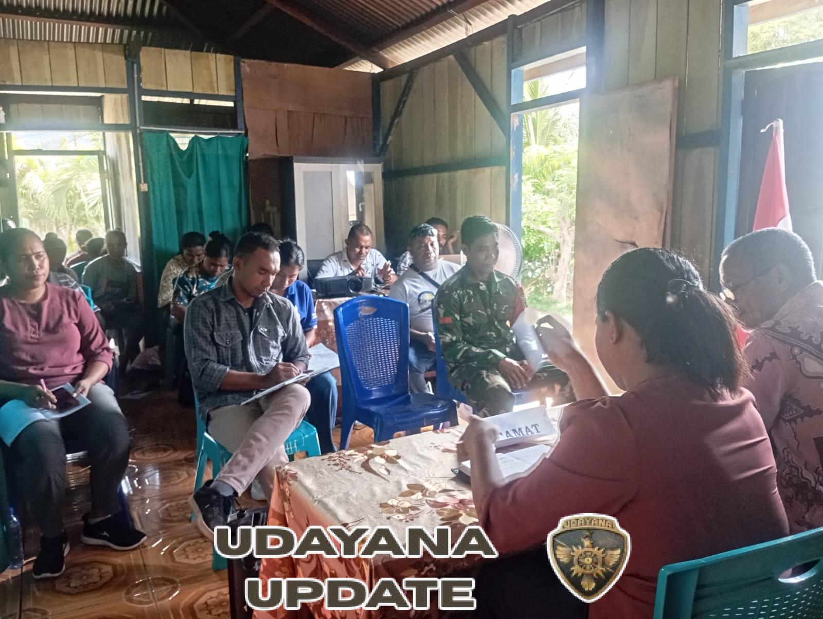 Babinsa Wulanggitang Ikut Kawal Proses MusrenbangDes di Desa Nawokote