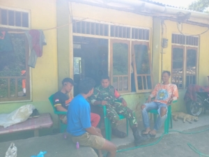 Babinsa Koramil Wolowaru Laksanakan Komsos dan Pamwil di Desa Koanara