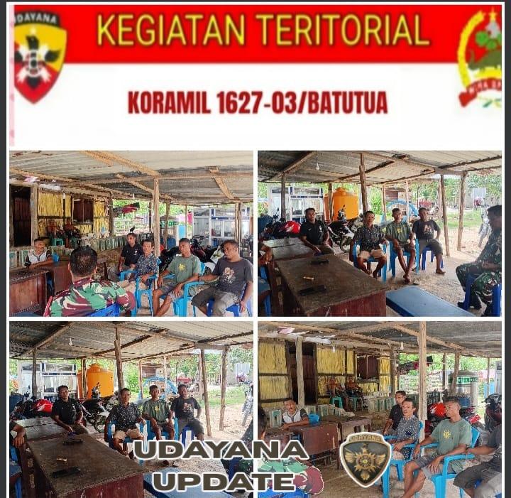 Babinsa Ramil 03/Batutua Laksanakan Komsos dengan Warga Oebatu Bahas Persiapan KDKMP