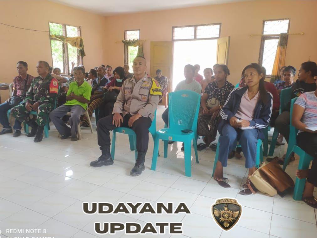 Babinsa Iantena Hadiri Rapat Persiapan Program Ketahanan Pangan Desa