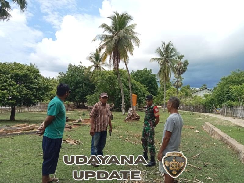 Babinsa dan Konsultan Lakukan Pengecekan Lokasi KDKMP Desa Batutua