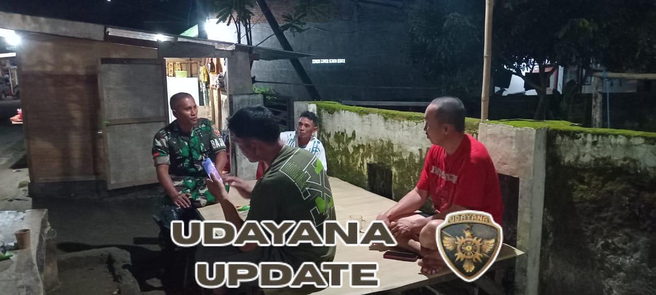 Piket Koramil 1628-02/Sekongkang Laksanakan Patroli Malam, Warga Diimbau Jaga Kamtibmas