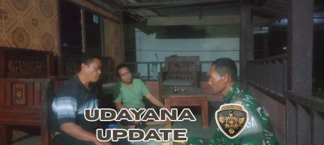 Piket Koramil 1628-03/Seteluk Gelar Patroli Malam, Warga Diimbau Jaga Keamanan dan Waspada Banjir