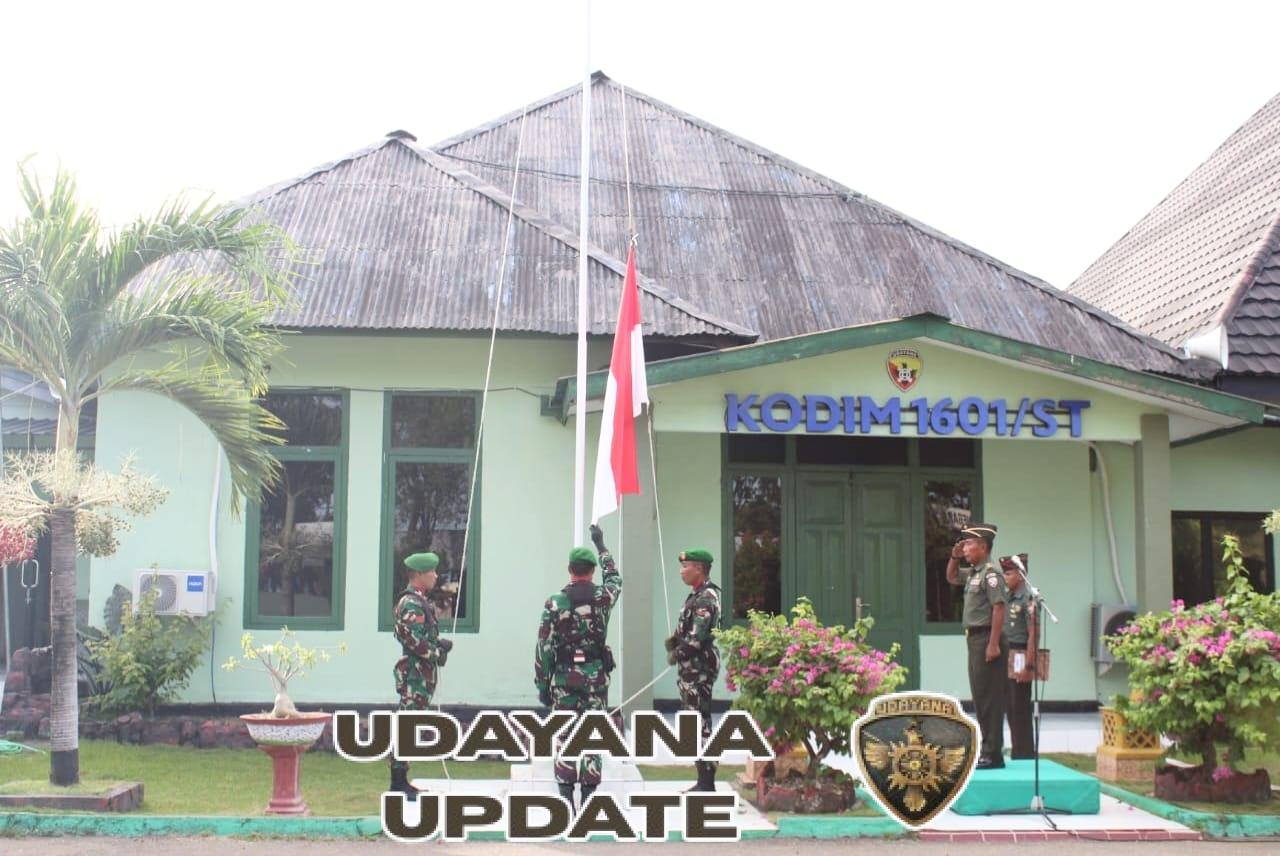 Kodim 1601/Sumba Timur Gelar Upacara Awal Bulan, Kasdim Tekankan Disiplin Prajurit