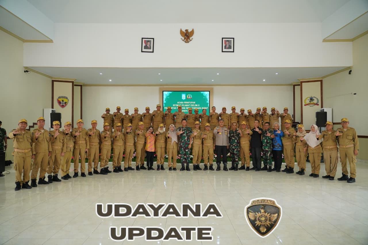 Danrem 162/WB Resmi Tutup Retreat Pejabat Eselon II Pemprov NTB 2025
