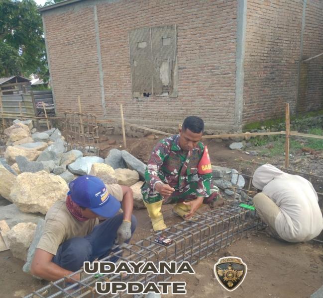 Babinsa Dasan Anyar Laksanakan Pengawasan Pembangunan Koperasi Merah Putih