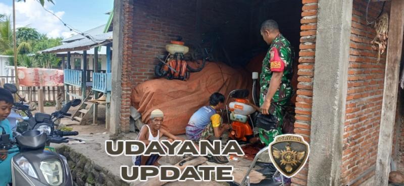 Babinsa Ta’a Ingatkan Warga Tetap Waspada Saat Musim Tanam Jagung