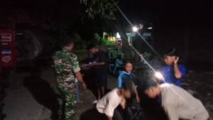 Koramil 1628-04/Poto Tano Gelar Patroli Malam Demi Jaga Stabilitas Keamanan Wilayah