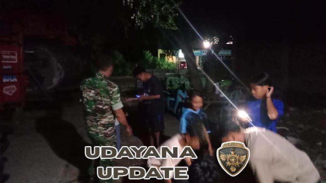 Koramil 1628-04/Poto Tano Gelar Patroli Malam Demi Jaga Stabilitas Keamanan Wilayah