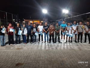 Penutupan Turnamen Volly Ball Camat Cup Seteluk 2025 Berlangsung Meriah, Koramil 1628-03/Seteluk Tegaskan Dukungan pada Pembinaan Olahraga