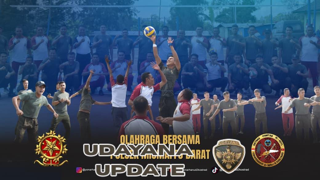 Kuatkan Sinergitas, Satgas Pamtas Yonarhanud 2 Kostrad Adakan Olahraga Bersama Polsek Miomaffo Barat