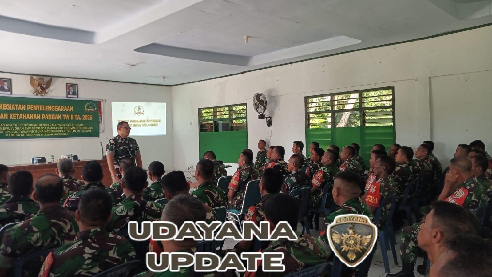 Kodim 1614/Dompu Gelar Pembinaan Teritorial, Dandim Tekankan Tugas dan Tanggung Jawab Babinsa