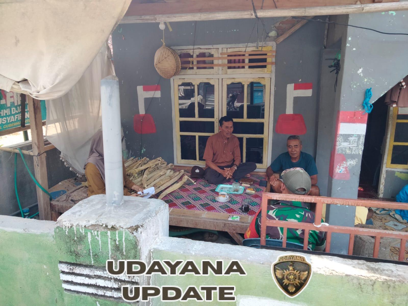 Babinsa Desa Tebo Intensifkan Komsos dan Monitoring Wilayah untuk Jaga Stabilitas Keamanan Desa