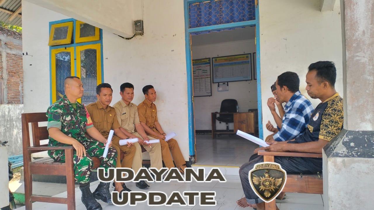 Babinsa Sorisakolo Jalin Komunikasi dengan Perangkat Desa untuk Jaga Kamtibmas