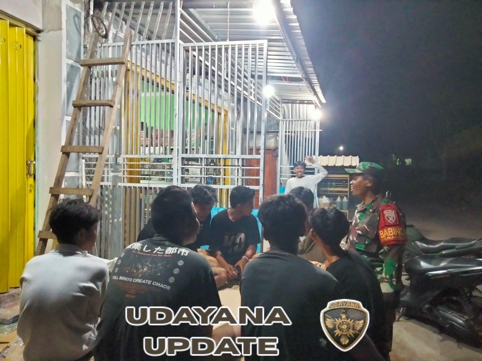 Babinsa Nusa Jaya Gelar Kongkow dan Patroli untuk Perkuat Kamtibmas