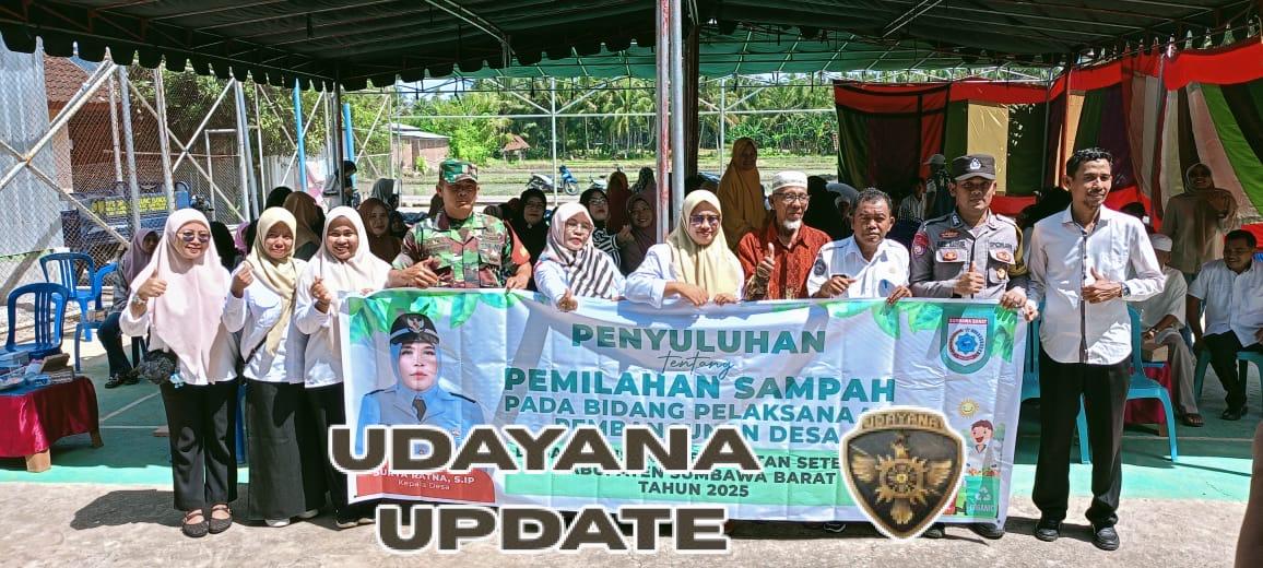 Babinsa Desa Lamusung Aktif Dampingi Penyuluhan Pengolahan dan Pemilahan Sampah