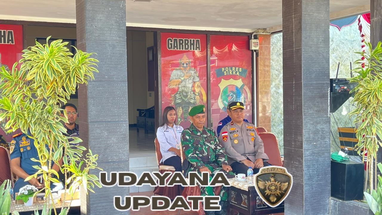 Kasdim 1603/Sikka Hadiri Apel Gelar Pasukan Operasi Lilin Turangga 2025 di Polres Sikka