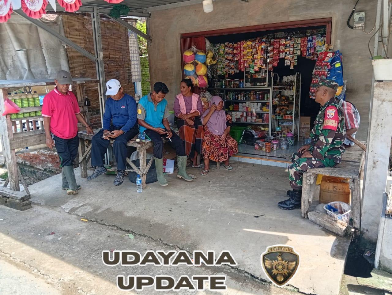 Babinsa Jambu Ajak Warga Perkuat Kepedulian Sosial di Dusun Jambu