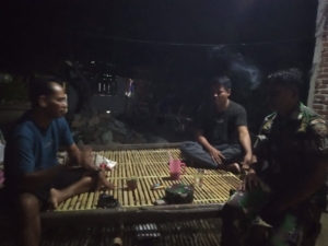 Koramil Seteluk Gelar Patroli Malam, Jaga Keamanan dan Ketertiban Warga