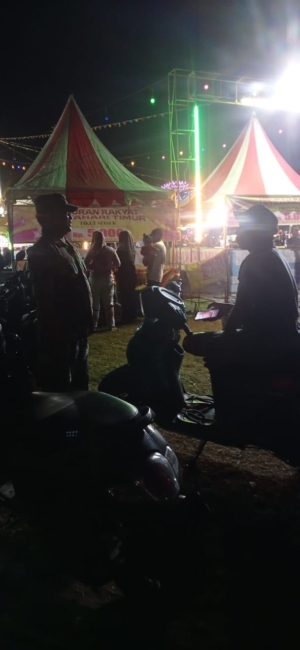 Koramil Jereweh Gelar Patroli Malam, Imbau Warga Jaga Kamtibmas