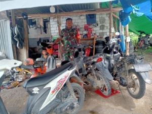 Babinsa Belo Hadiri Penyuluhan Bahaya Kekerasan Terhadap Perempuan dan Anak di Jereweh