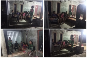 ‎Koramil 1607-12/Moyo Hilir Perkuat Peran Teritorial Lewat Patroli Malam