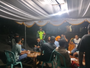 Babinsa Tambora Hadiri Syukuran Warga dan Laksanakan Ronda Malam di Dusun Nusantara