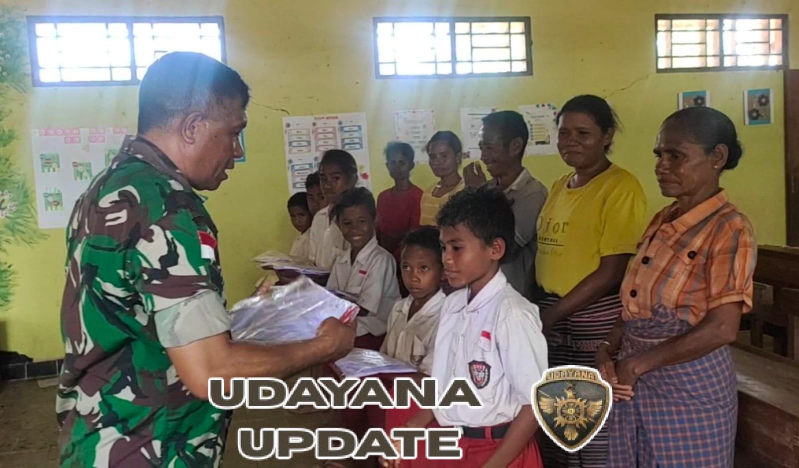 Kepedulian Tanpa Batas, Babinsa Koramil 1618-06/Bian Hadir Bantu Pendidikan Anak di Pelosok TTU