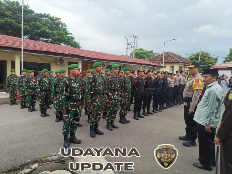 Danramil 1614-01 Dompu Hadiri Apel Gelar Pasukan Operasi Lilin Rinjani 2025