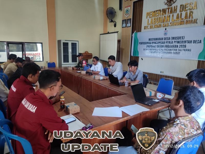 Babinsa Labuhan Lalar Dampingi Musdes dan Penyusunan RKPDes TA 2026