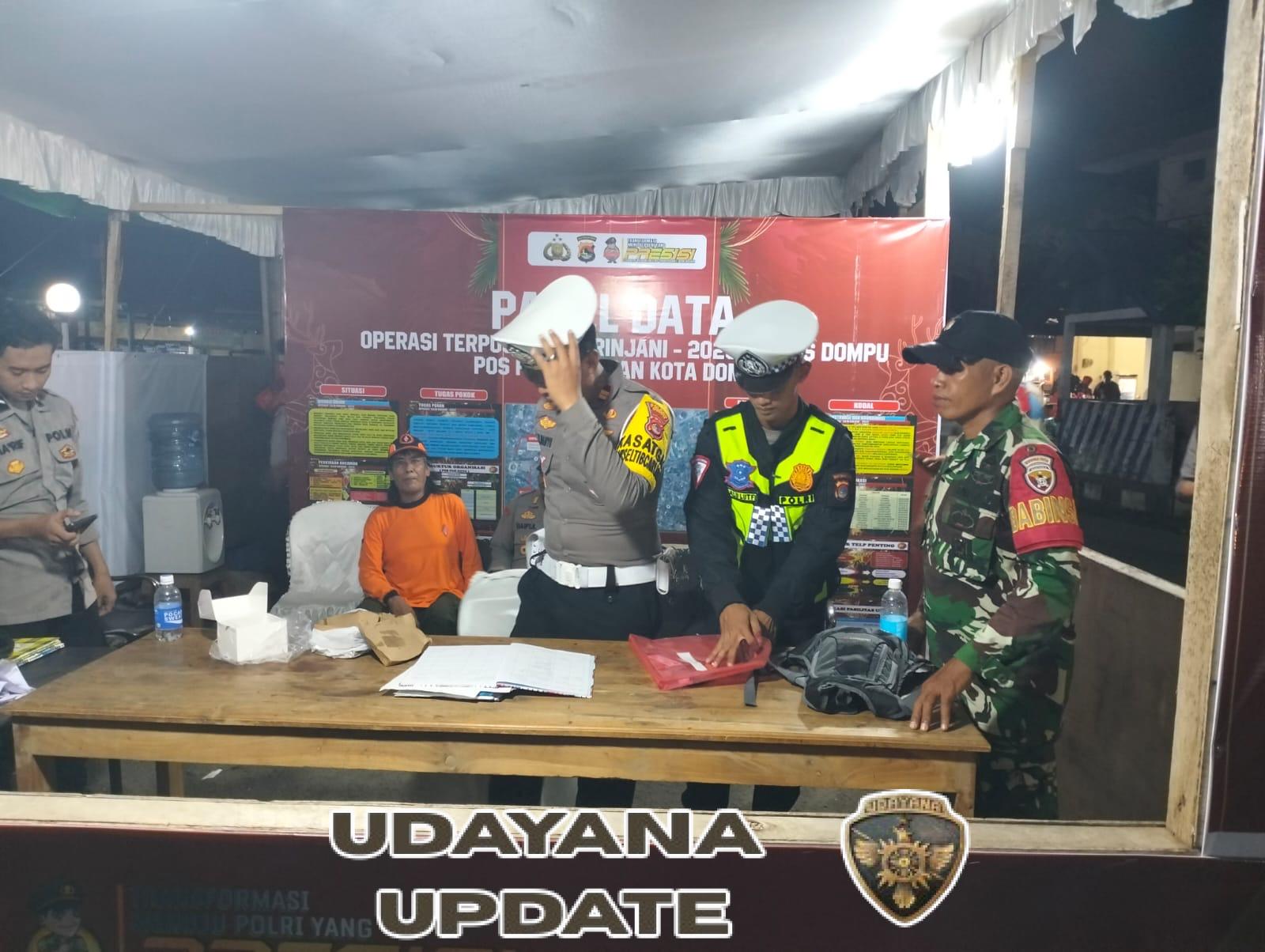 Personel Kodim 1614/Dompu Pimpin Kesiapsiagaan Pos Pelayanan Kota Dompu Jelang Nataru