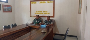 Kasdim 1628/KSB Pantau Evaluasi Koperasi Merah Putih via Vicon, Tekankan Disiplin dan Akuntabilitas