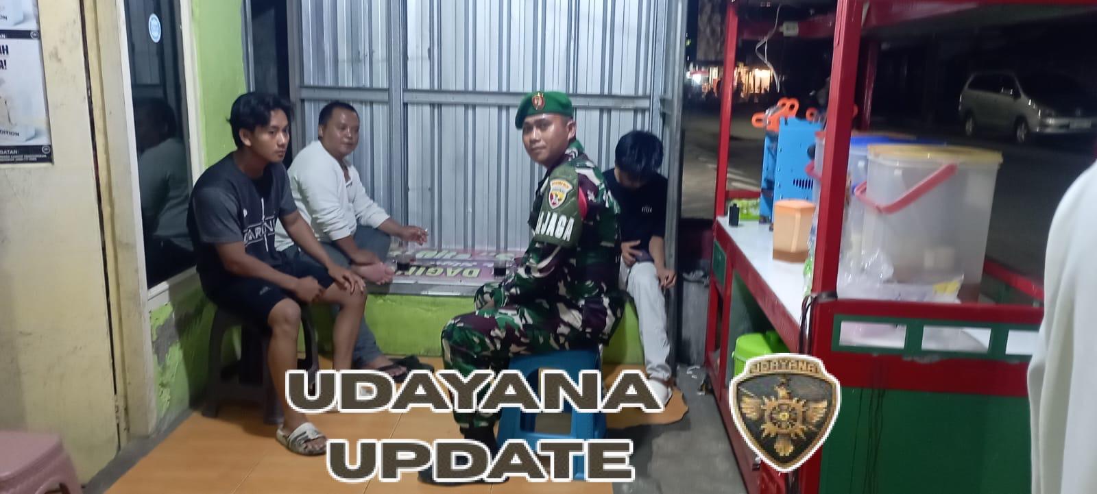Koramil 1628-01/Taliwang Gelar Patroli Malam, Imbau Warga Jaga Kamtibmas