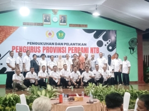 Dandim 1628/Sumbawa Barat Hadiri Pengukuhan Pengurus PERPANI NTB Masa Bhakti 2023–2027