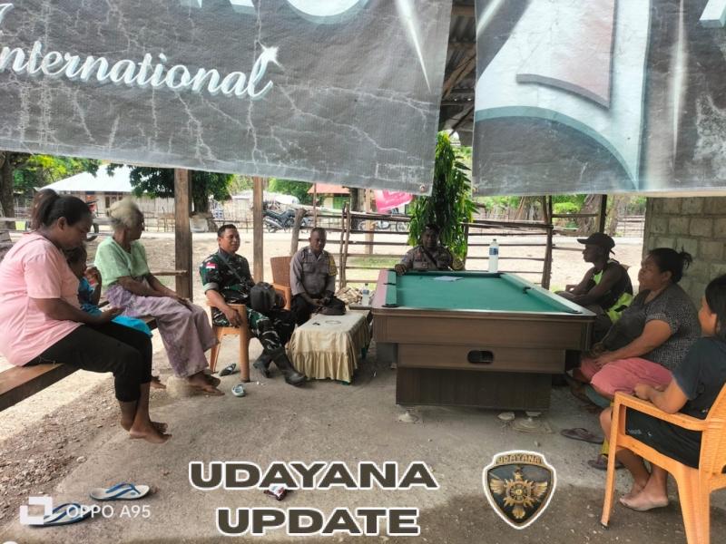 Babinsa dan Bhabinkamtibmas Sambangi Warga Motadik, Perkuat Kedekatan dan Keamanan Desa