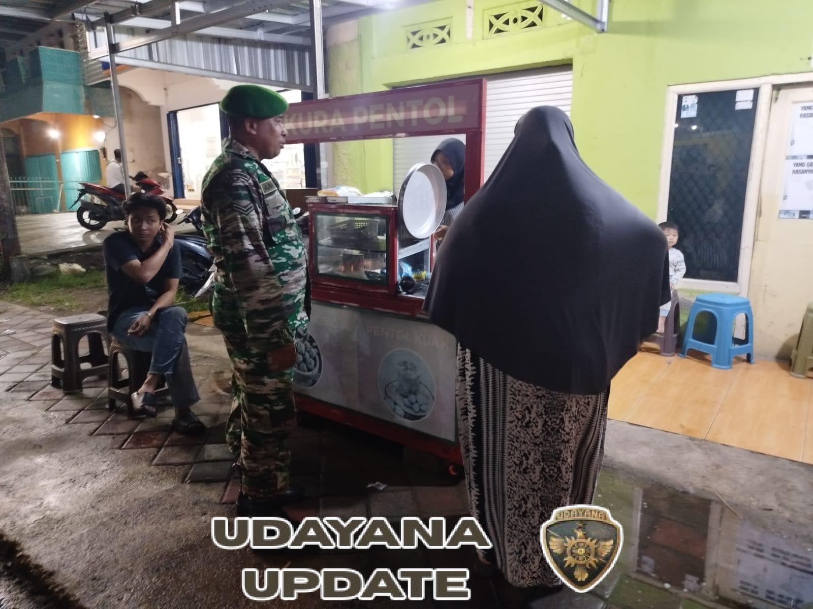 Babinsa Koramil 1628-01/Taliwang Laksanakan Patroli Malam, Jaga Kamtibmas Wilayah