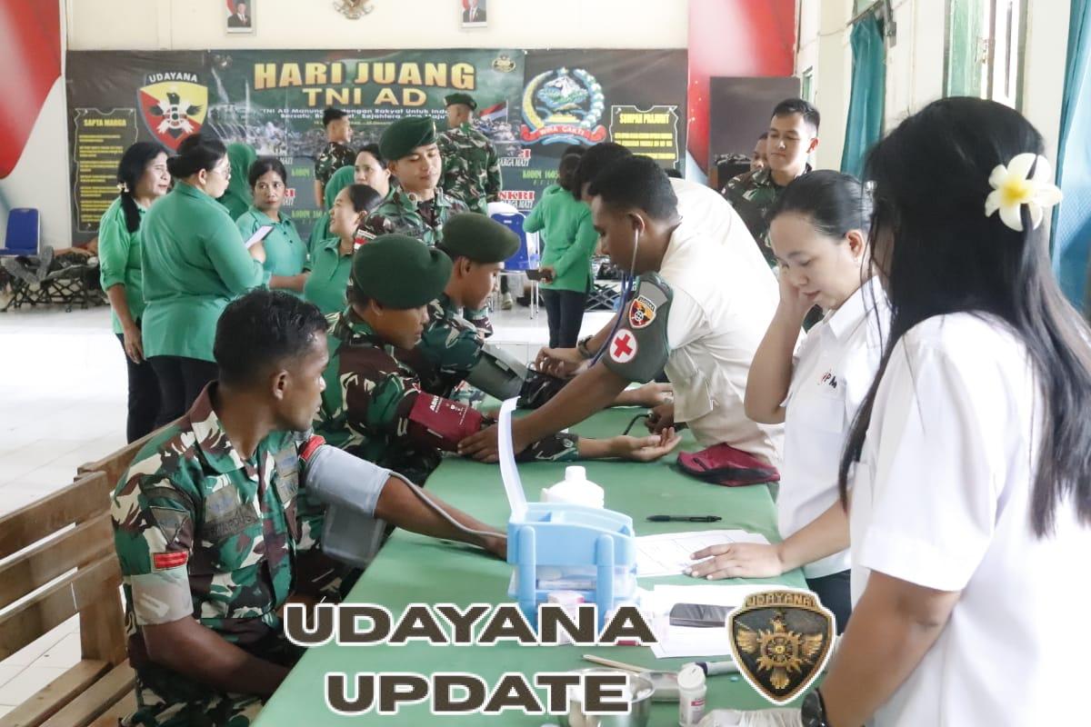 Sambut Hari Juang TNI AD Ke-80, Kodim Belu Gelar Baksos Donor Darah Peduli Sesama