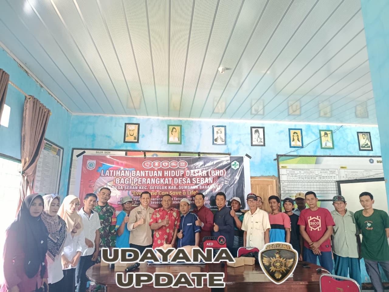 Babinsa Hadiri Pelatihan Bantuan Hidup Dasar bagi Perangkat Desa Seran