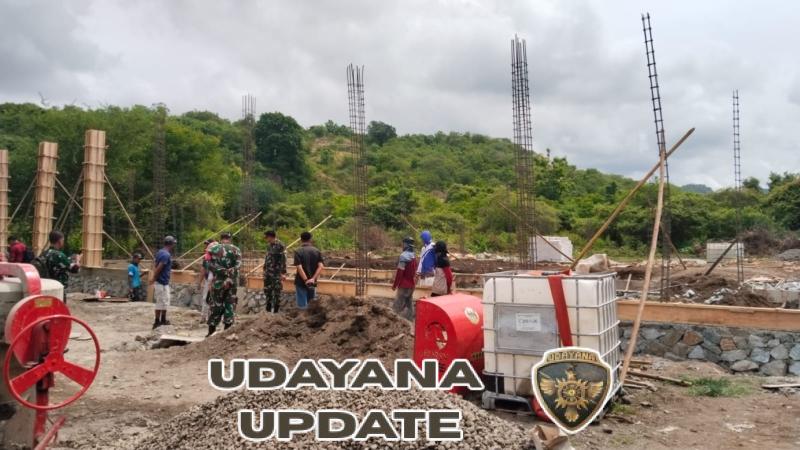 Babinsa Belo Dampingi PT Agrinas Cek Progres Pembangunan Koperasi Merah Putih